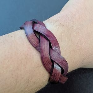 FREE Braided Purple Leather Bracelet